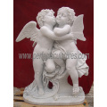 Stein Marmor Carving Cherub Skulptur Angel Statue (SY-X0156)